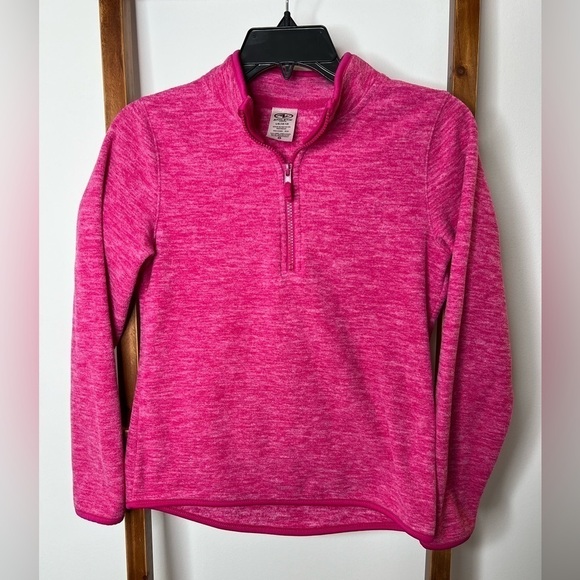 Girls 10/12 Athletic Works quarter zip fleece pullover - Picture 1 of 2